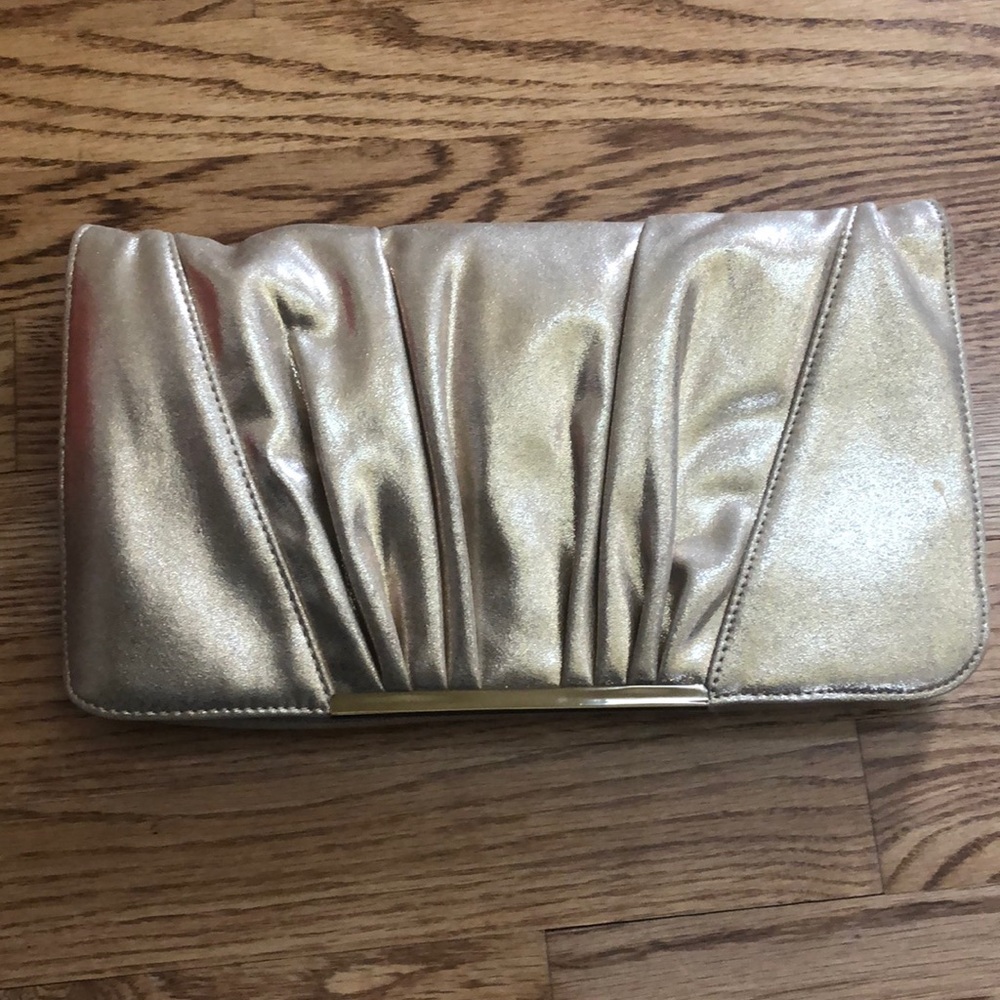 Express clutch in rose gold & gold